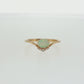 Oval Opal and Diamond Ring in 10K Yellow Gold