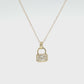10K Yellow Gold East-West Radiant Lab Grown Diamond Necklace