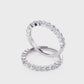 3/4 Ctw Classic Single Prong Diamond Wedding Band in 14 Karat White Gold
