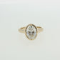 2.00 Carat Oval Bezel Lab Grown Diamond Engagement Ring