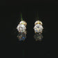 2 CTW Round Lab Grown Diamond Stud Earrings in 14K Yellow Gold