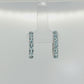 Sterling Silver Oval Aquamarine Hoop Earrings