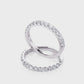 1/2 Ctw Classic U Prong Diamond Wedding Band in 14 Karat White Gold