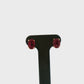 2 ctw Oval Ruby Stud Earrings in 14K Yellow Gold