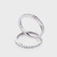 1/4 Ctw Classic Channel Set Diamond Wedding Band in 14 Karat White Gold