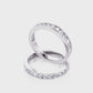 1/2 Ctw Classic Channel Set Diamond Wedding Band in 14 Karat White Gold