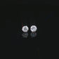 Round Lab-Grown Diamond Stud Earrings in Sterling Silver (1 CTW)