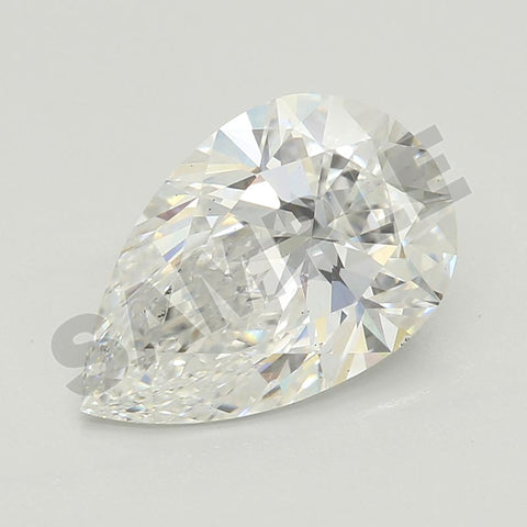 6.24 Carat Pear IGI Labgrown Diamond, With Certificate ID LG60******