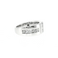 10K White Gold Mens Diamond Wedding Band (1 Ctw)