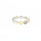14K Two-Tone Gold Art Deco Diamond Band Ring