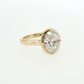 2.00 Carat Oval Bezel Lab Grown Diamond Engagement Ring